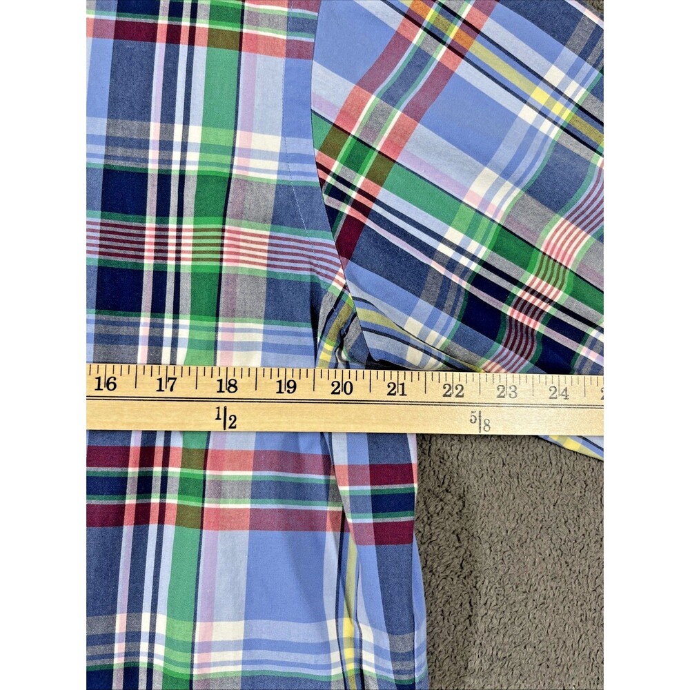 Polo Ralph Lauren Men's Shirt L Multi Plaid Blue Classic Fit Button Up - Picture 8 of 9